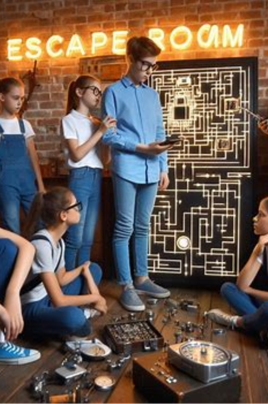 Børn og unge i et escape room
